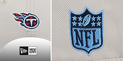 Titans 2023 NFL DRAFT SNAPBACK Stone-Navy Hat by New Era - 4th View