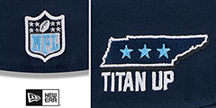 Titans 2024 NFL DRAFT Navy Fitted Hat by New Era - 4th View