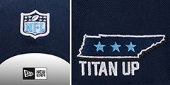 Titans 2024 NFL DRAFT SNAPBACK Navy Hat by New Era - 4th View