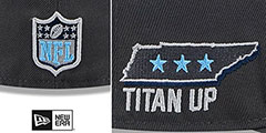 Titans 2024 ONSTAGE NFL DRAFT Grey Fitted Hat by New Era - 4th View