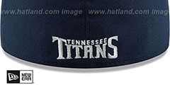 Titans NFL TEAM-BASIC Navy Fitted Hat by New Era - 4th View