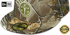 Titans NFL TEAM-BASIC Realtree Camo Fitted Hat by New Era - 4th View