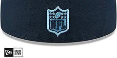 Titans TRIPLE THREAT IDENTITY Navy Fitted Hat by New Era - 4th View