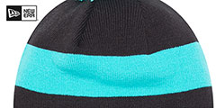 Trail Blazers 22-23 CITY-EDITION Knit Beanie Hat by New Era - 4th View