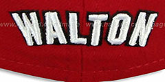 Trailblazers WALTON TEAM-UP Red-White Fitted Hat by New Era - 4th View