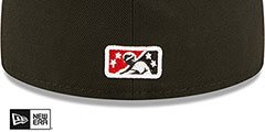 Trash Pandas MILB ONFIELD ALT 1 Black Fitted Hat by New Era - 4th View