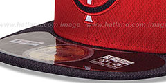 Twins MLB DIAMOND ERA 59FIFTY Red-Navy BP Hat by New Era - 4th View