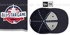 Umpire 2018 MLB ALL-STAR WORKOUT Navy Fitted Hat by New Era - 4th View