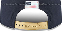 United States GOLD SNAPBACK Navy Hat by New Era - 4th View