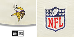 Vikings 2022 NFL SIDELINE Cream-Purple Fitted Hat by New Era - 4th View