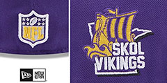 Vikings 2024 NFL DRAFT Purple Fitted Hat by New Era - 4th View