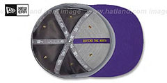 Vikings HOME ONFIELD STADIUM Charcoal-Purple Fitted Hat by New Era - 4th View