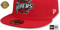 Vipers NBA G-LEAGUE Red Fitted Hat by New Era - 4th View