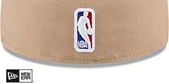 Warriors 2024 NBA DRAFT Camel-Royal Fitted Hat by New Era - 4th View