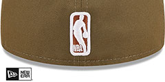 Warriors 2T COLOR PACK Olive-Tan Fitted Hat by New Era - 4th View