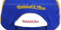 Warriors AJD SNAPBACK Royal-White-Gold Adjustable Hat by Mitchell and Ness - 4th View