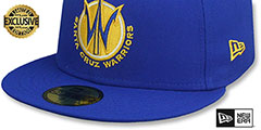 Warriors NBA G-LEAGUE Royal Fitted Hat by New Era - 4th View