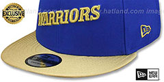 Warriors SWINGMAN SNAPBACK Royal-Gold Hat by New Era - 4th View