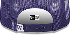 Washington TEAM-BASIC TRUCKER SNAPBACK Purple  Hat by New Era - 4th View