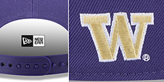 Washington TEAM-SCRIPT SNAPBACK Purple Hat by New Era - 4th View