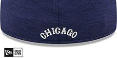 White Sox 2024 COOPERSTOWN CLUBHOUSE Heather Navy Fitted Hat by New Era - 4th View