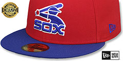 White Sox COOPERPACK Red-Royal Fitted Hat by New Era - 4th View