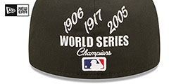 White Sox CROWN CHAMPS Black Fitted Hat by New Era - 4th View