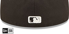 White Sox FLORAL WATERCOLORS Black Fitted Hat by New Era - 4th View