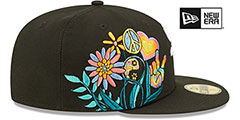 White Sox GROOVY Black Fitted Hat by New Era - 4th View