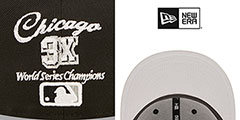 White Sox LETTERMAN SIDE-PATCH Fitted Hat by New Era - 4th View