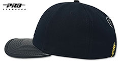 White Sox LOW-PRO BASIC STRAPBACK Black Hat by Pro Standard - 4th View