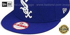 White Sox TEAM-BASIC SNAPBACK Royal-White Hat by New Era - 4th View