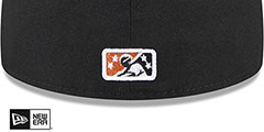 Whitecaps THEME NIGHT Black-Burnt Orange Fitted Hat by New Era - 4th View