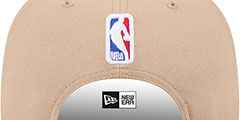 Wizards 2024 NBA DRAFT SNAPBACK Camel-Navy Hat by New Era - 4th View