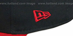 Wizards CHALK-UP HERO SNAPBACK Navy-Red Hat by New Era - 4th View