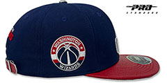 Wizards TEAM-ALTERNATE STRAPBACK Navy-Red Hat by Pro Standard - 4th View