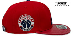 Wizards TEAM-ALTERNATE STRAPBACK Red Hat by Pro Standard - 4th View