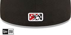 Woodpeckers MILB ONFIELD HOME Black Fitted Hat by New Era - 4th View