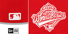 Yankees 1996 WS SIDE-PATCH UP Red-White Fitted Hat by New Era - 4th View