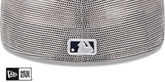 Yankees 2T BATTING PRACTICE TRUCKER Navy-Grey Fitted Hat by New Era - 4th View