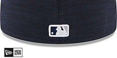 Yankees 2023 CLUBHOUSE Heather Navy Fitted Hat by New Era - 4th View