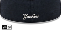 Yankees 2024 ALTERNATE CLUBHOUSE Heather Navy Fitted Hat by New Era - 4th View