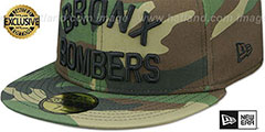 Yankees BRONX BOMBERS Army Camo Fitted Hat by New Era - 4th View