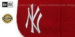 Yankees BRONX BOMBERS SNAPBACK Red Hat by New Era - 4th View