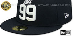 Yankees JUDGE 99 Navy Fitted Hat by New Era - 4th View