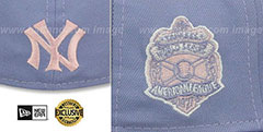 Yankees MURDERERS ROW PATCH-BOTTOM Lavender-Pink Fitted Hat by New Era - 4th View