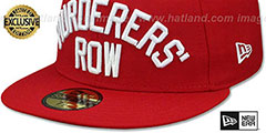 Yankees MURDERERS ROW Red Fitted Hat by New Era - 4th View