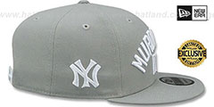 Yankees MURDERERS ROW SNAPBACK Light Grey Hat by New Era - 4th View