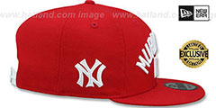 Yankees MURDERERS ROW SNAPBACK Red Hat by New Era - 4th View