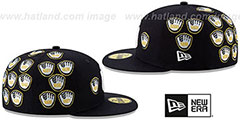 Yankees SPIKE LEE GOLD-GLOVES Navy Fitted Hat by New Era - 4th View